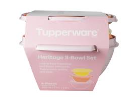 Tupperware Heritage Bowl Set of 3 860ml 1.3lt 1.9lt