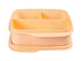 Tupperware Divided Square Lunch Box 550ml Orange