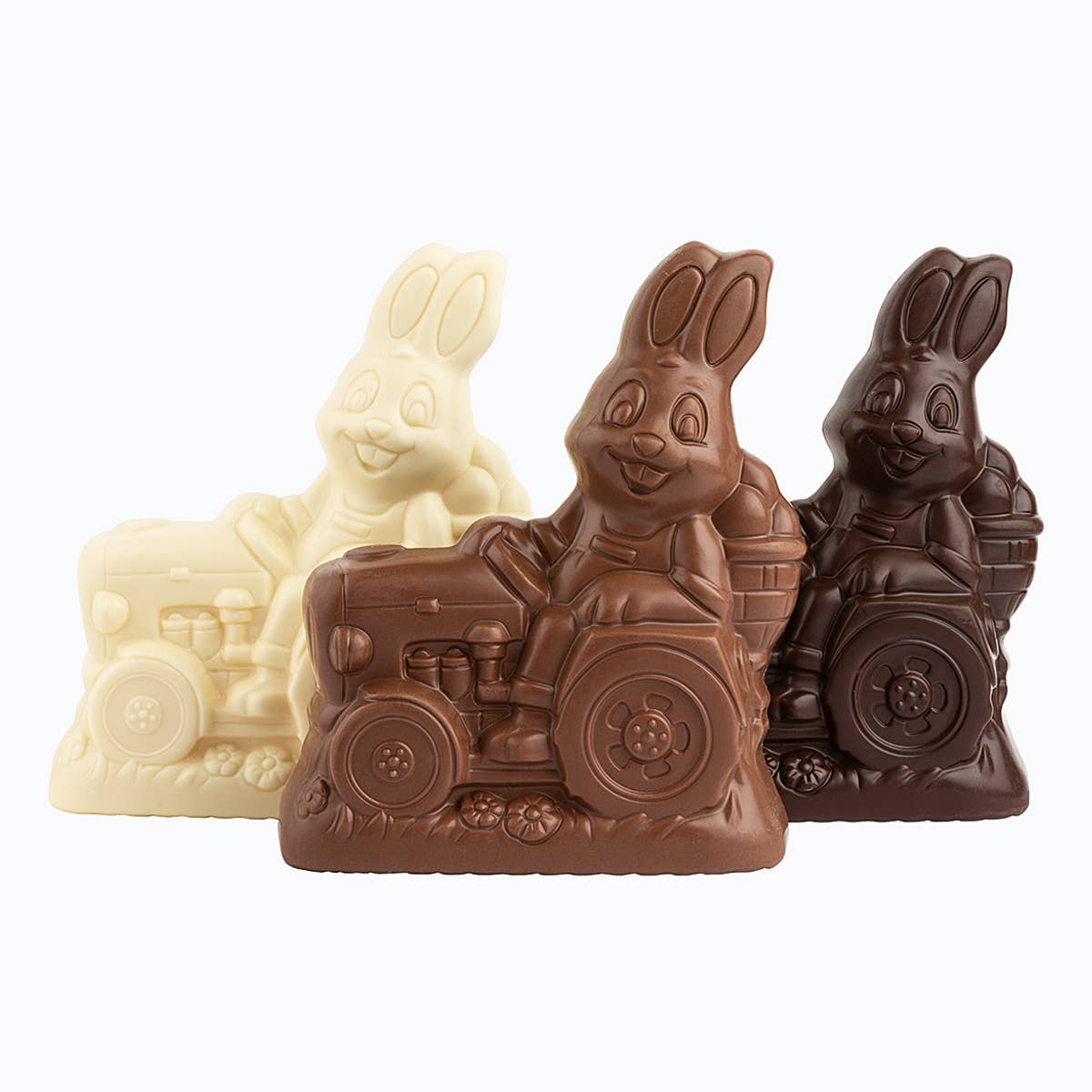 Bunny on Tractor 200g Marble Chocolate(6)