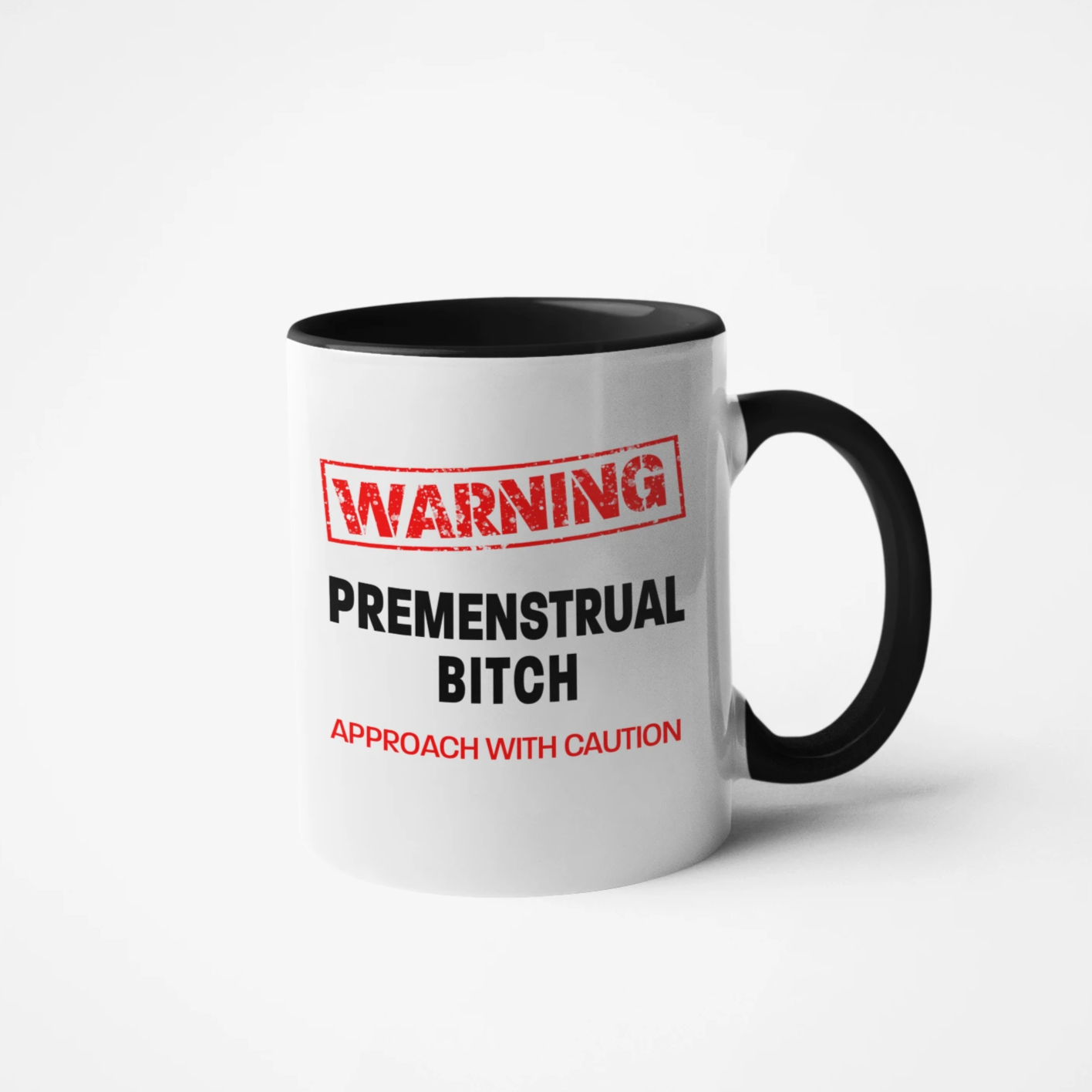 WARNING  Approach With Caution Mug: MOODY OLD CUNT