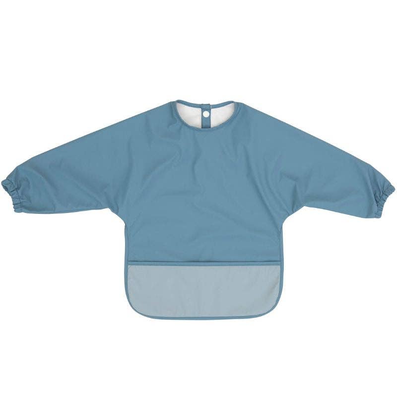 Recycled Long sleeve Bib - Two-tone Blue