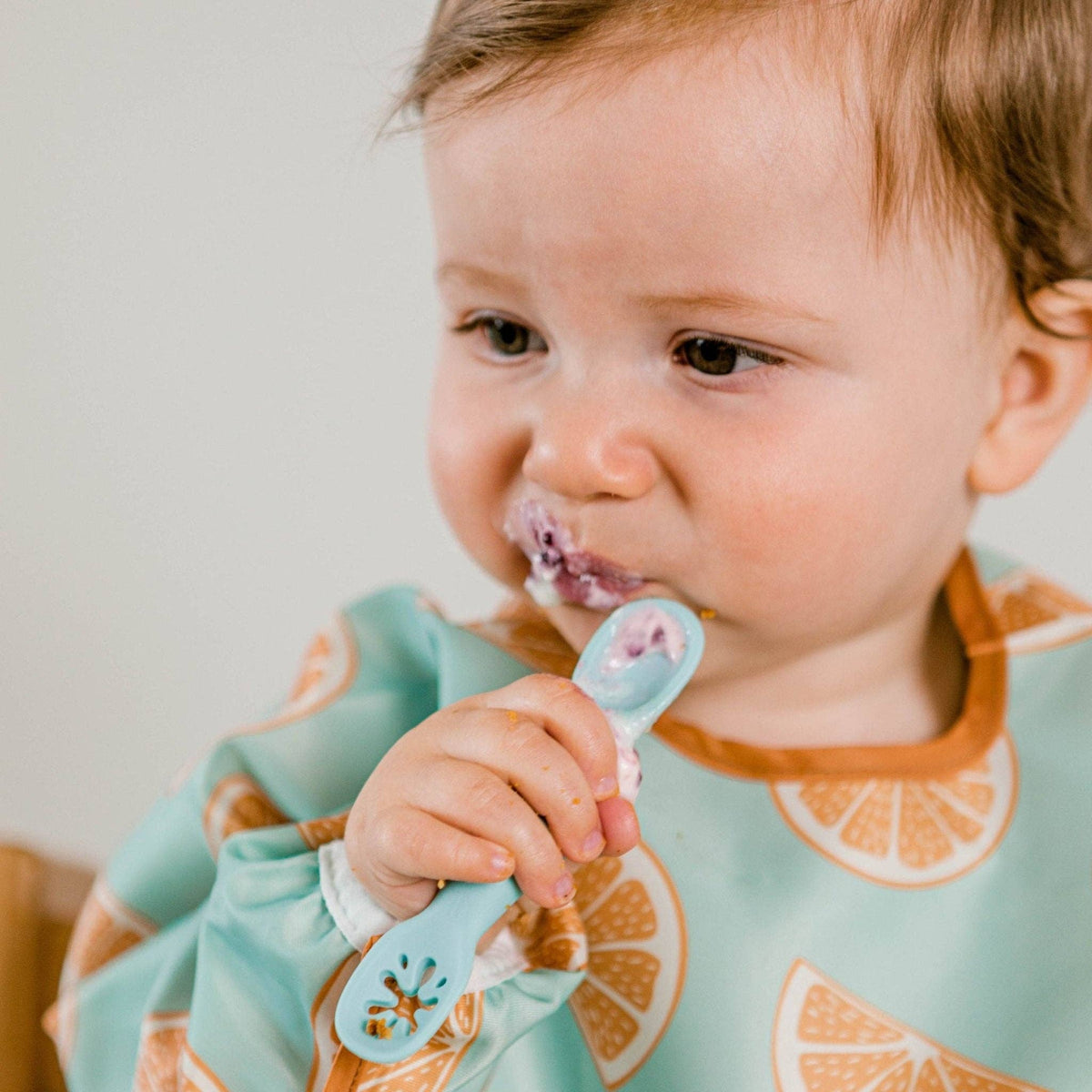 Sticky Spoons - Best Baby Spoon: Blue Lemonade