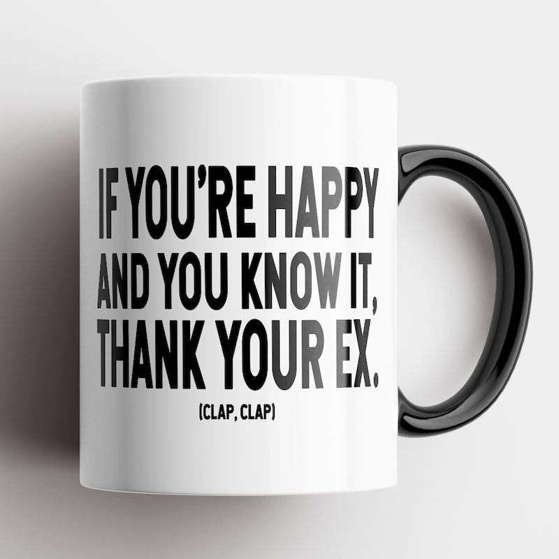 Thank Your Ex Mug: BLACK