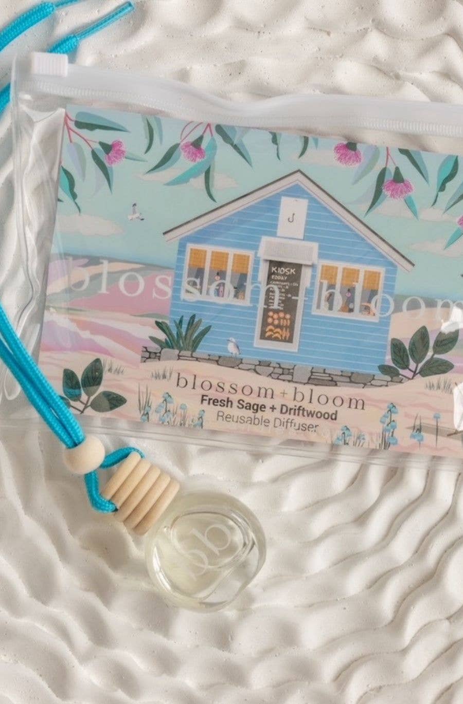 Fresh Sage + Driftwood - 10 ml Reusable Car Diffuser: Neutral Tie