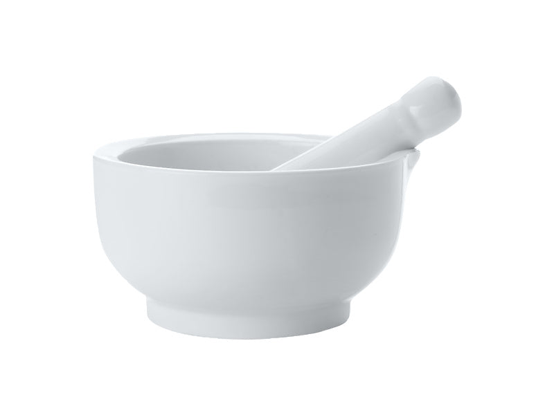 MW White Basics Mortar n Pestle 12cm