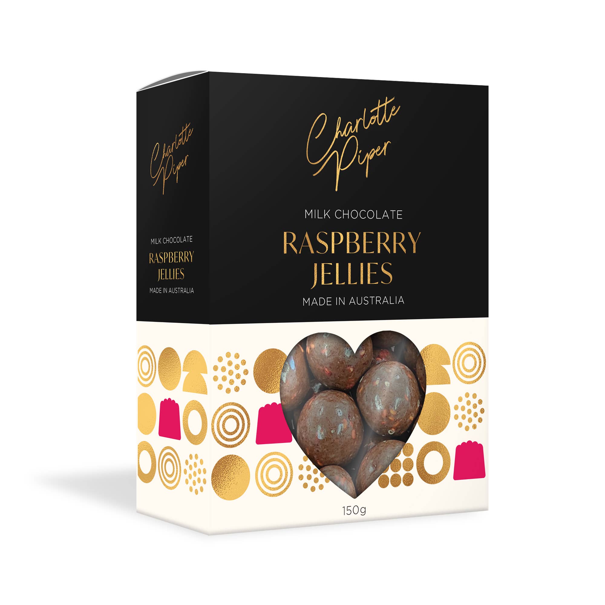 Milk Chocolate Raspberry Jellies 180g (12) PRBJM180