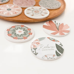 Splosh Amber Garden Relax Coaster