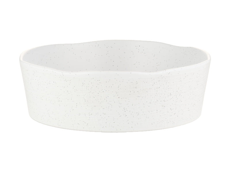 MW Onni serving Bowl 25cm Speckle White