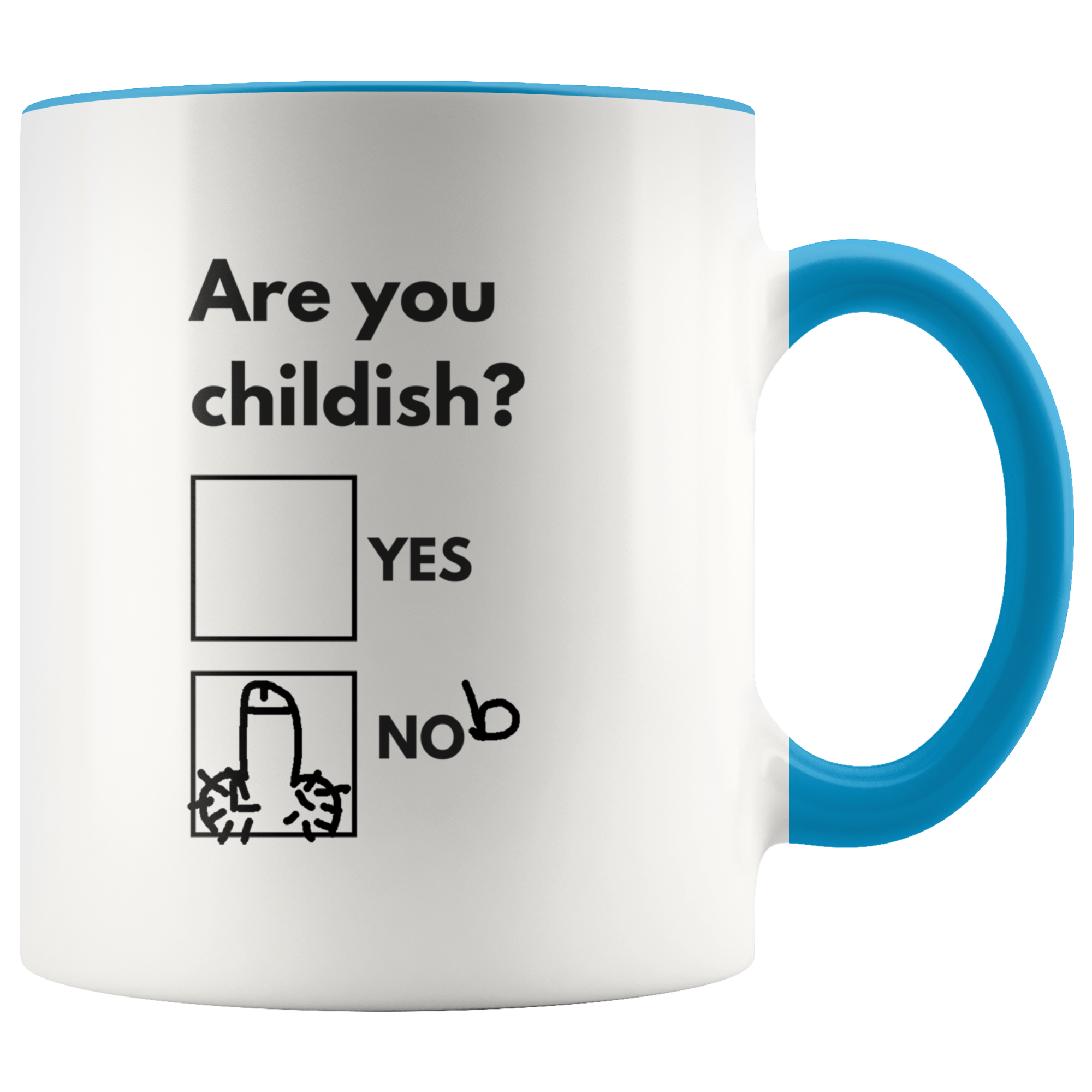 Are You Childish Mug: Black