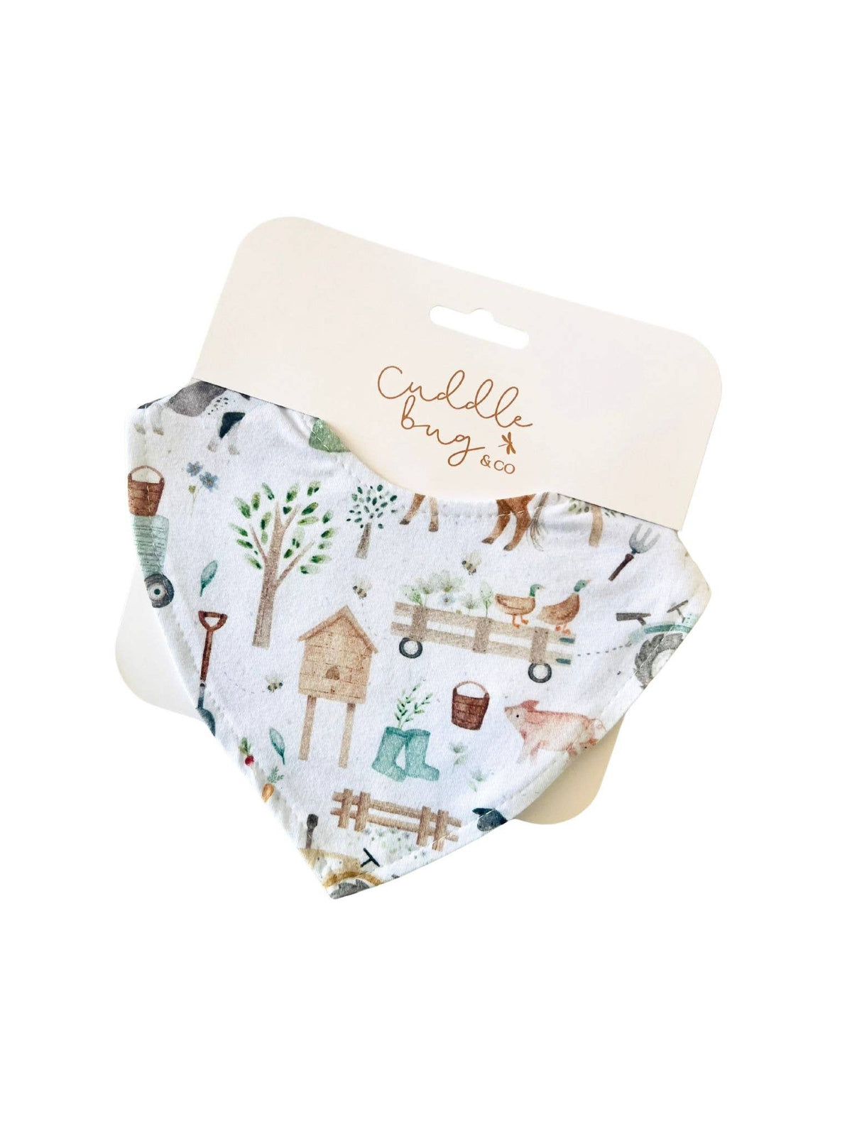 Cuddle Bug &amp; Co Waterproof Dribble Bib Farm Life