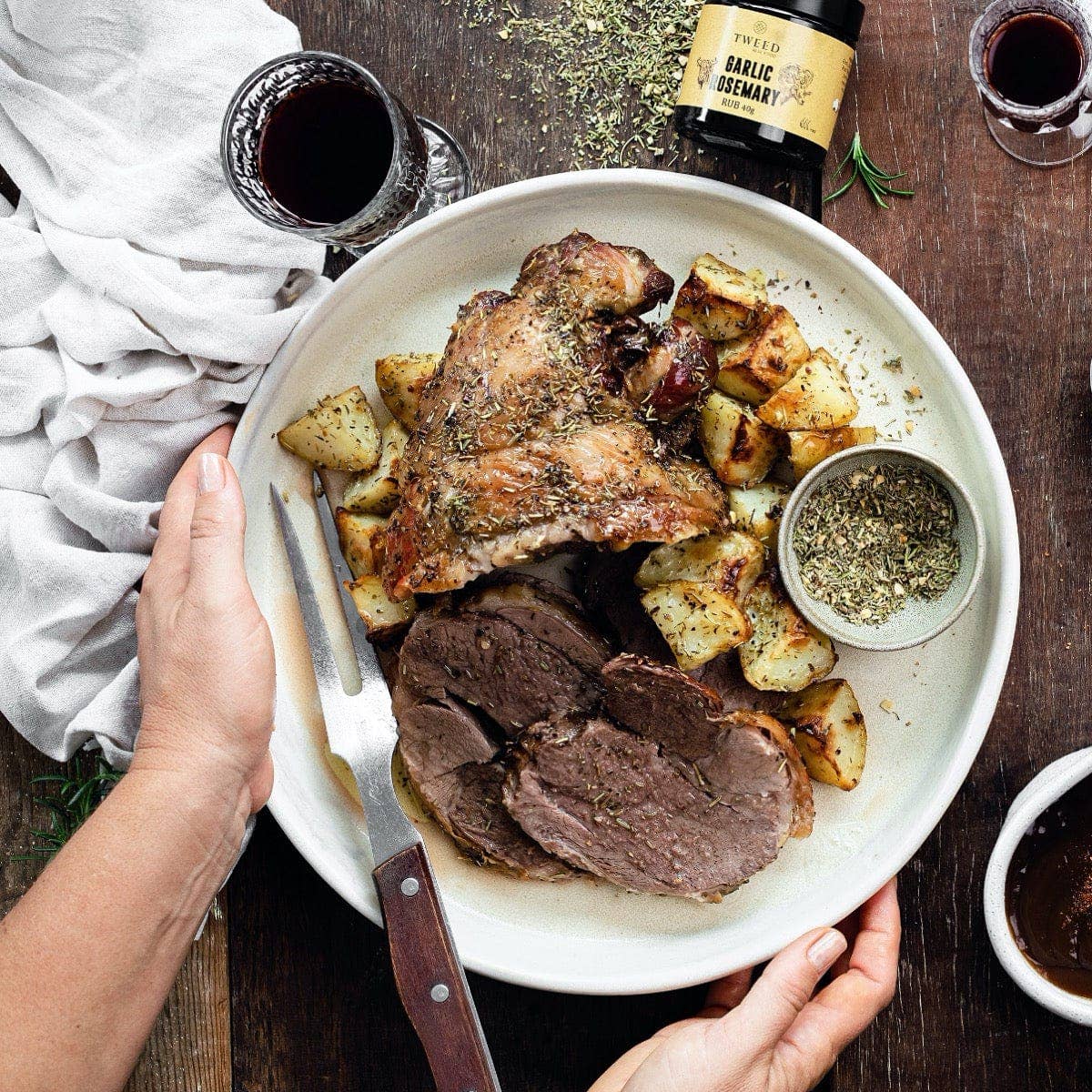 Garlic Rosemary Rub: Jar 40g $10.95