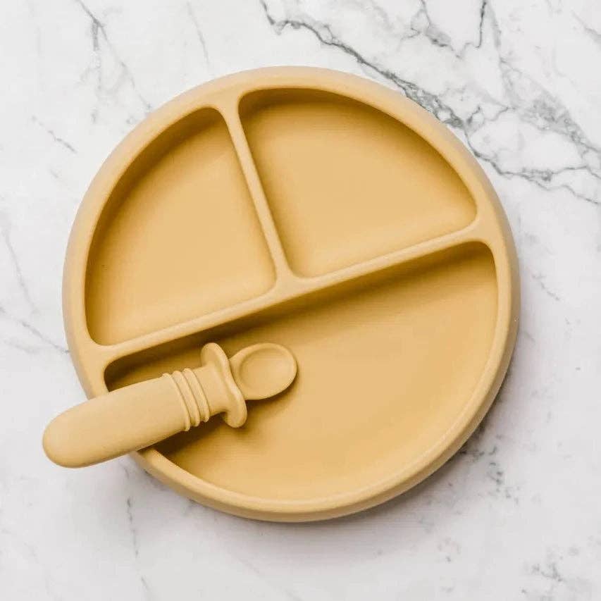 Suckie Scoop Divided Suction Plate: Biscoff