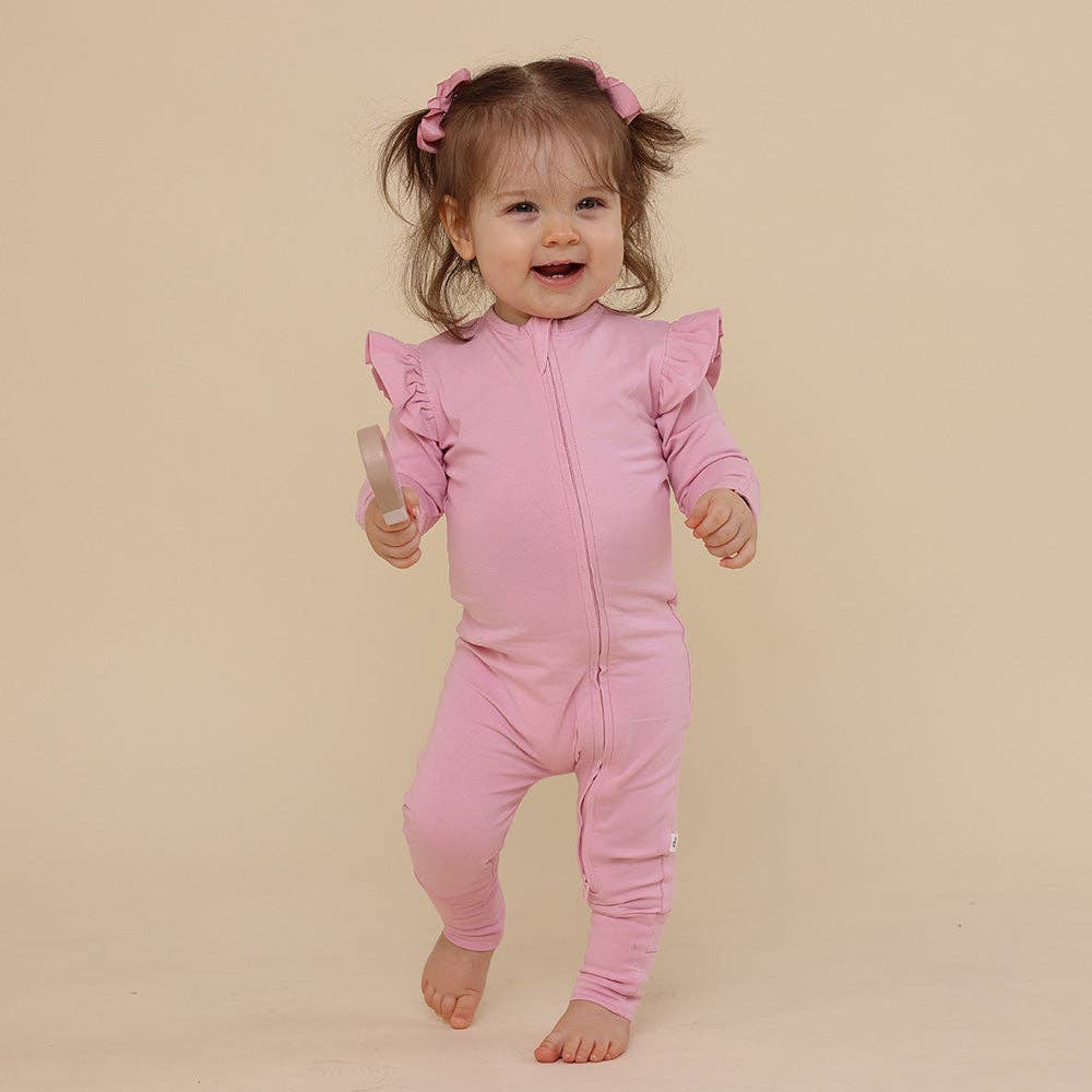 Bubblegum Organic Snugglesuit Convertible Romper: 6-12 Months (0)