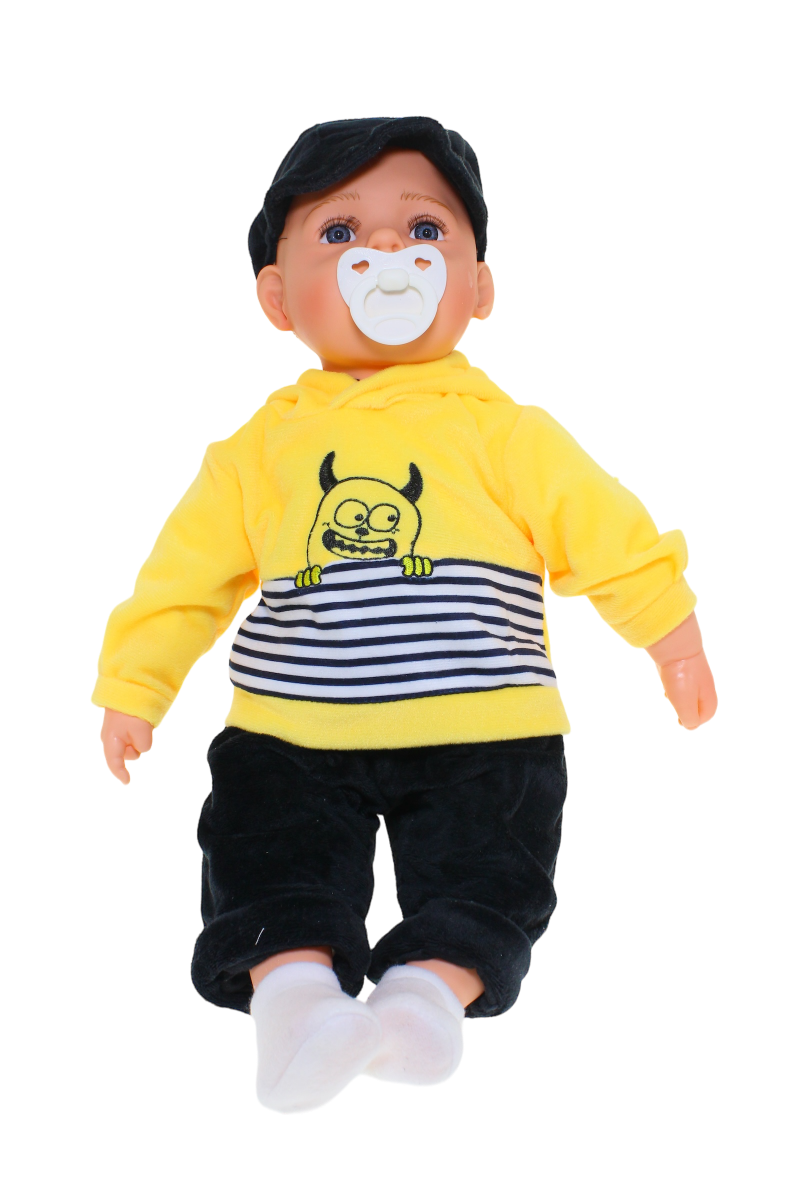 Baby Doll Oliver Yellow w Dummy