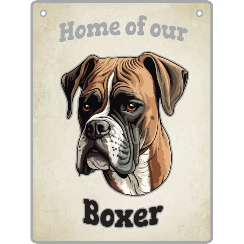 Artique Plaque Home of our Boxer