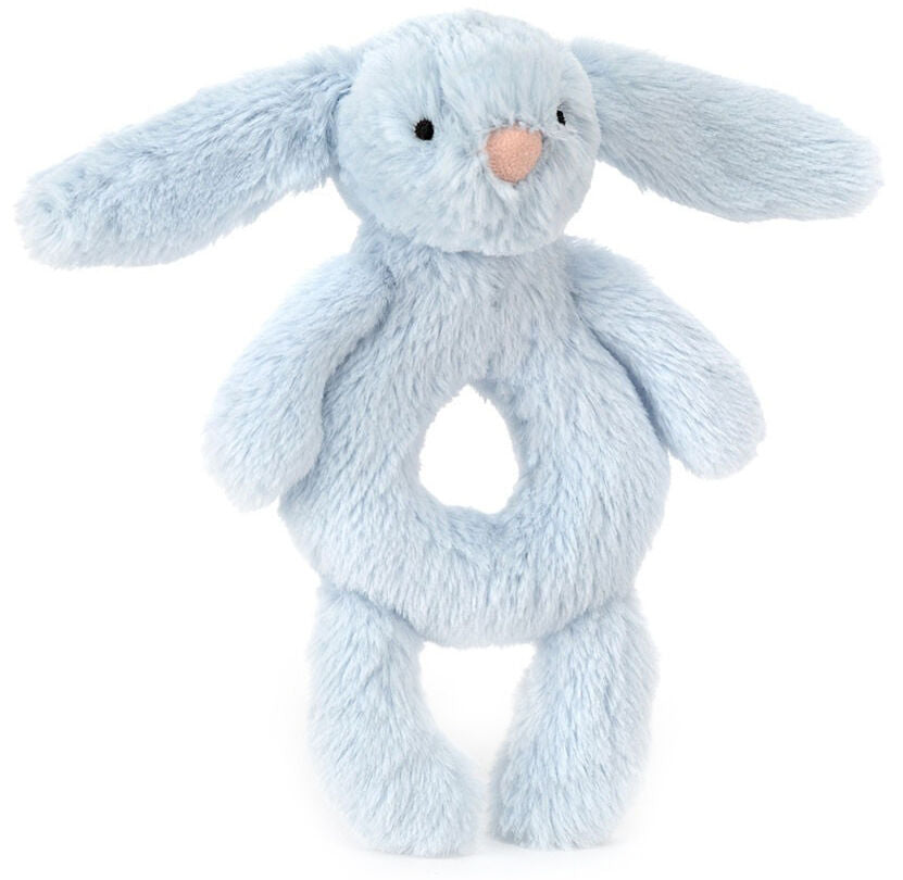 Jelly Cat Bashful Blue Bunny Ring Rattle