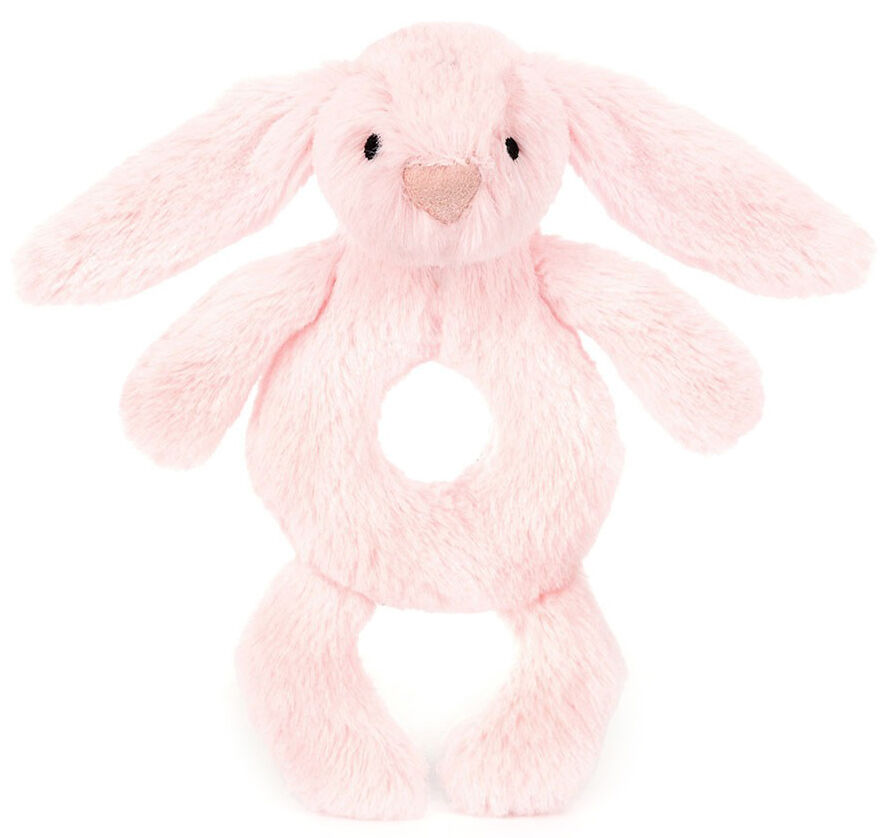 Jelly Cats Bashful Pink Bunny Ring Rattle