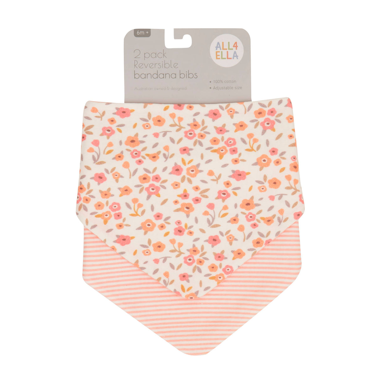 Bandana Bibs 2pk - Floral Bouquet