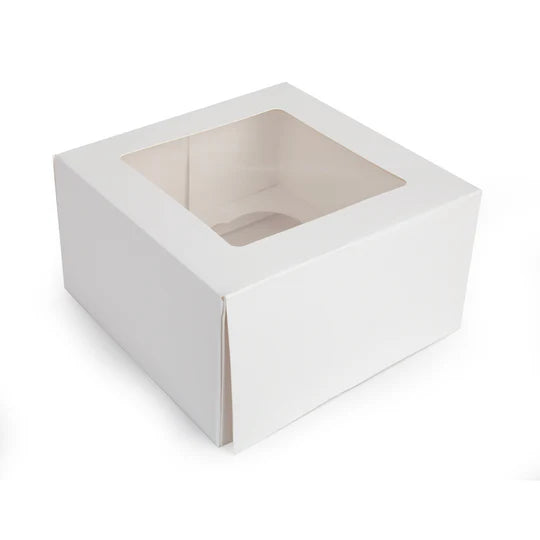 Mondo Cupcake Box White 4 Cup