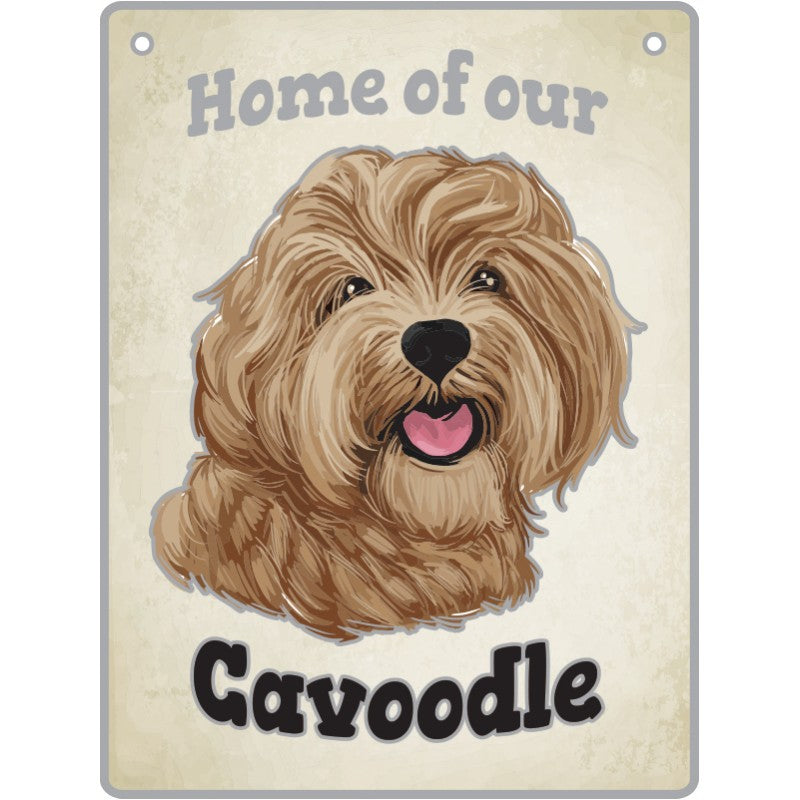 Artique Plaque Home of our Cavoodle