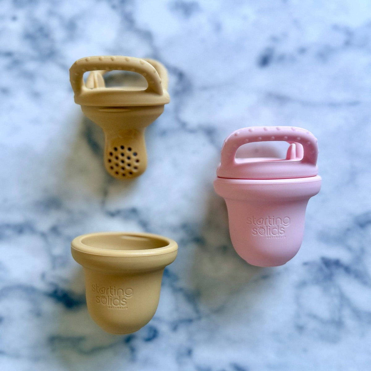 Foodie Teether – Silicone Baby Feeder: Mint Crisp + Blue Lemonade