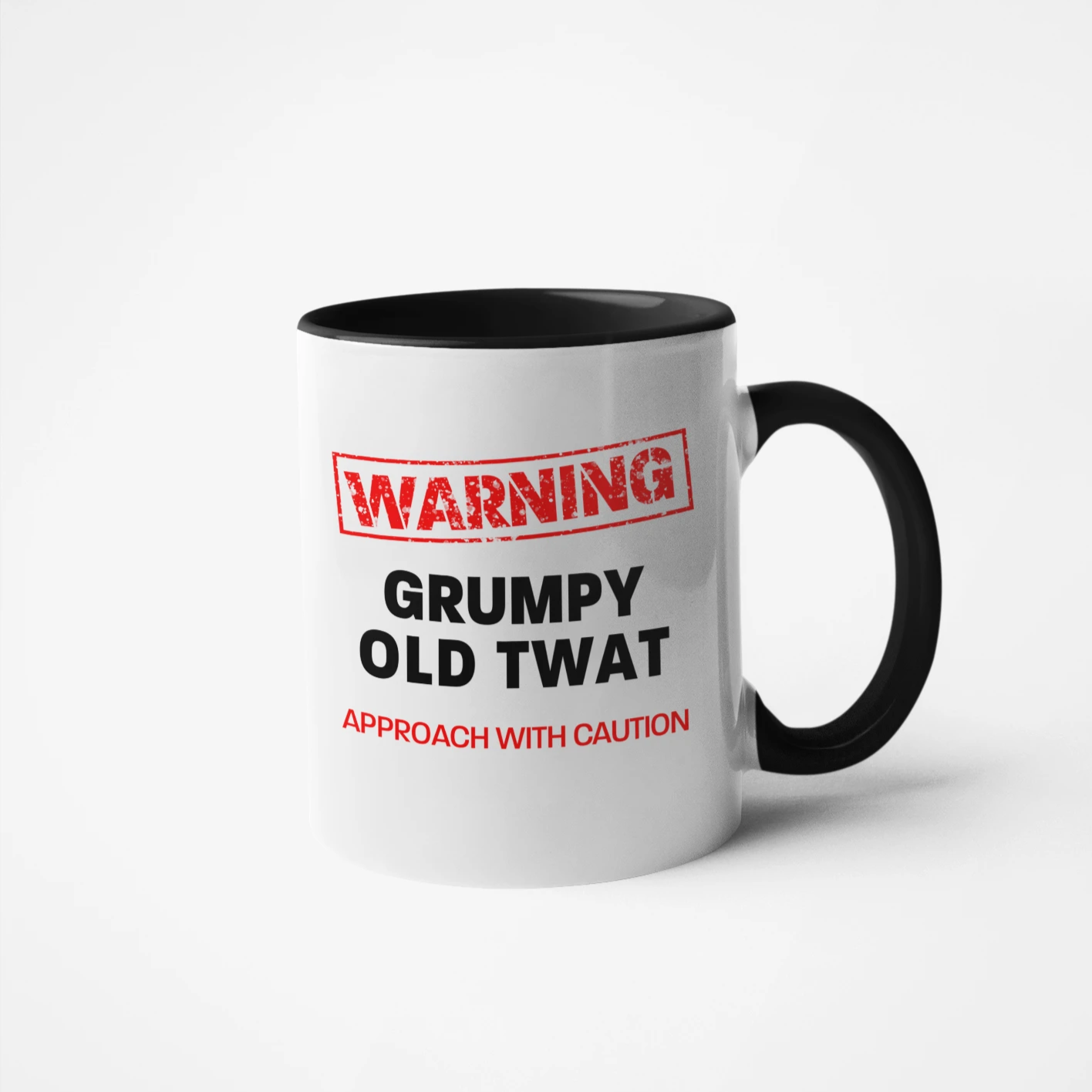 WARNING  Approach With Caution Mug: MOODY OLD CUNT