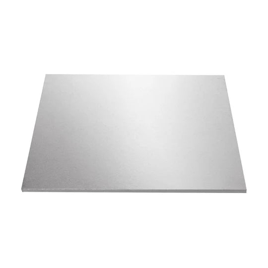 Mondo Cake Board Silver Foil Square 16 inch 40cm
