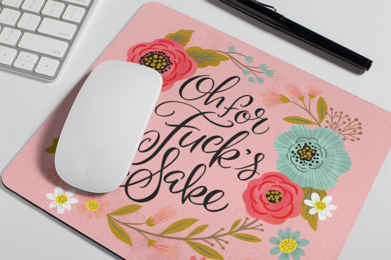 Oh For Fuck's Sake Mouse Pad: YELLOW