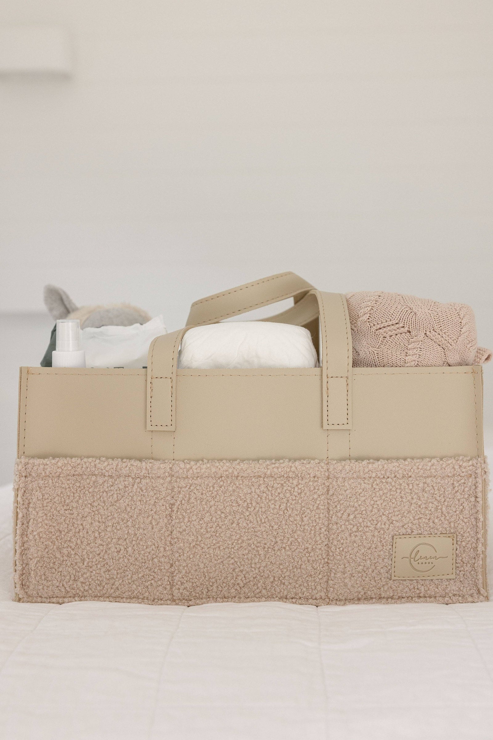 Nappy Caddy- Luxe Range- Nude