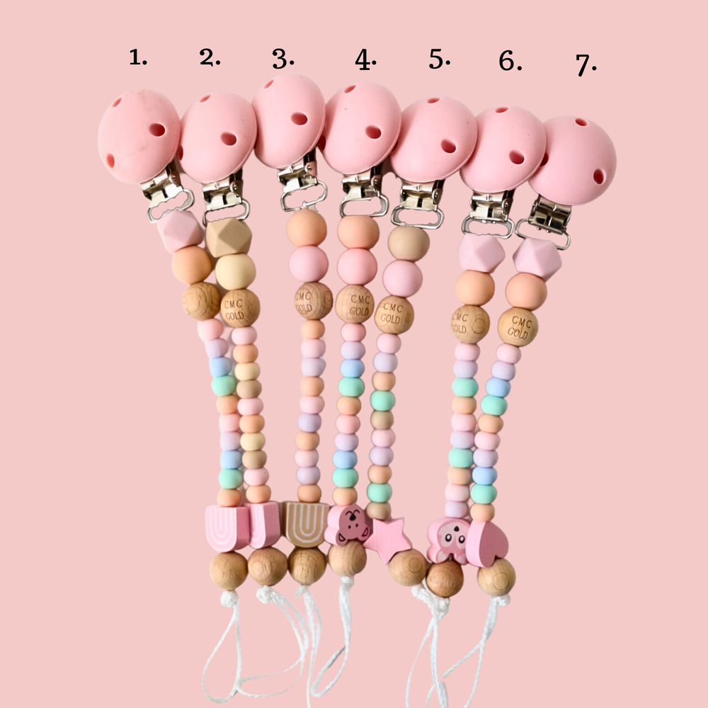 Candy Shop Dummy Clips Pre Designed Styles: Baby Pink Clip - Design 3