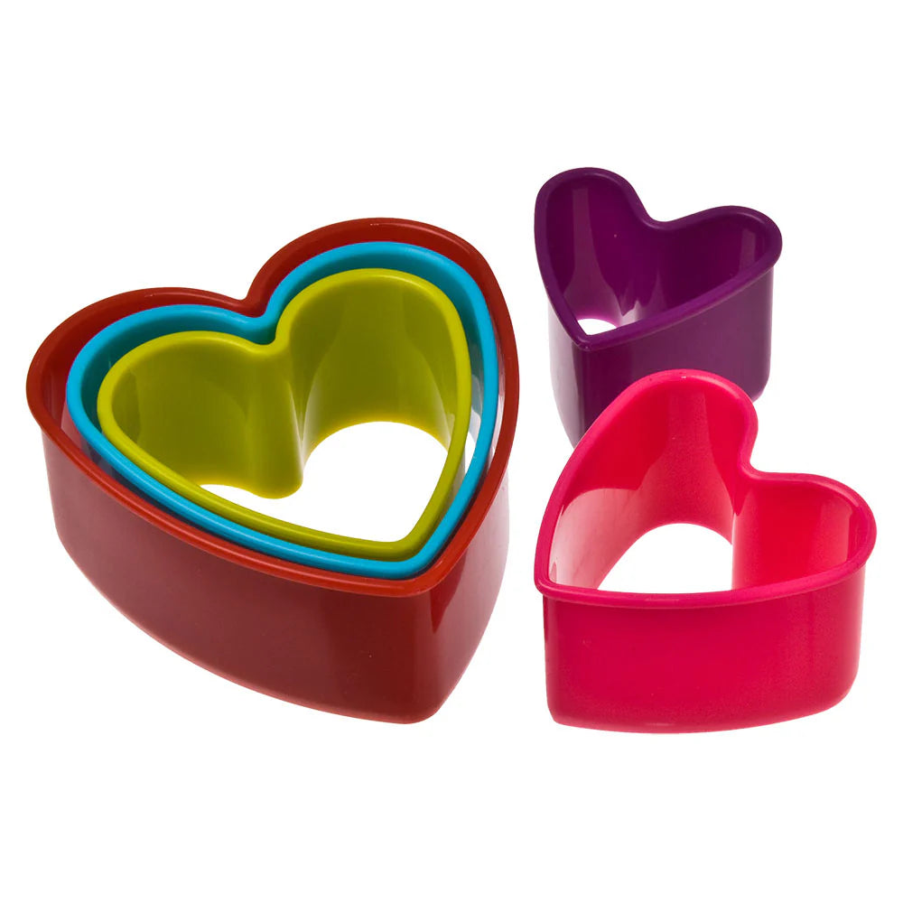 Appetito Heart Cookie Cutters Set 5