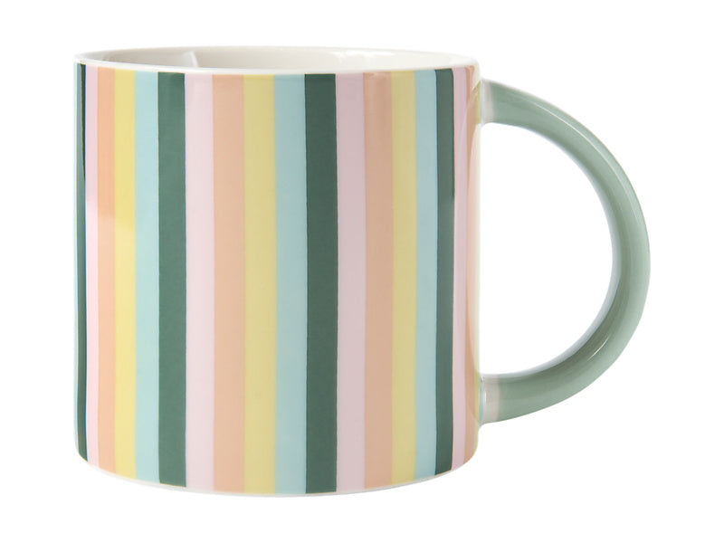 MW Power Pop Stripes Mug 400ml Sage