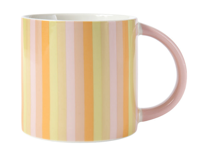 Mw Power Pop Stripes Mug 400ml Rose