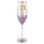 21 Purple Glitterati Champagne Glass