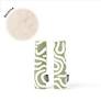 OIOI Pram Strap Covers Green Squ Fleece