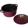Maxwell and Williams Cast Lite Non Stick Casserole 20cm 2.4lt Cherry