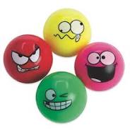 Funny Face High Bounce Ball Assorted Colors