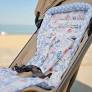 OIOI Seat Liner Mediterranean Blue Checked