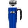 Thermos Vacuum Insulated Stainless Steel Double Wall Travel Mug with Handle 470ml Royal Blue
