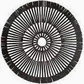 Ladelle Kyoto Black Placemat