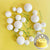 White Deco Foam Ball Topper 20 Piece