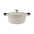 Maxwell and Williams Cast Lite Non-Stick Casserole 28cm 6.3L Ecru