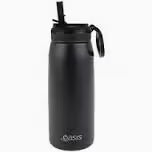 Oasis Double Wall Sports Bottle 780ml  With Sipper Black