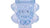 Glass Reversible Candle Holder Blue