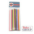 Mixed Colours Plastic Lollipop Stick 15cm