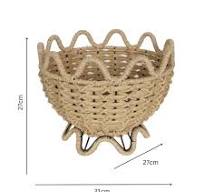 Woven Footed Bowl
