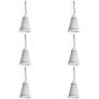 Metal Bell Christmas Star White