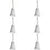 Metal Bell Christmas Star White
