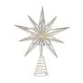 Holly &amp; Ivy 9 Point Mirrored Tree Topper Star