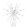 Holly Ivy 3D Starburst Tree Topper Silver